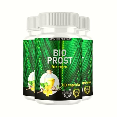 3-Pack Bio Prost Capsules - BioProst Supplement Maximum Strength - 180 Capsules