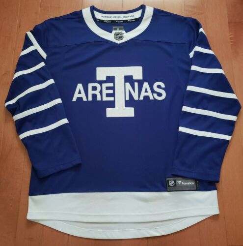 NEUF AVEC ÉTIQUETTE GRAND maillot Fanatics Toronto ARENAS Maple Leafs ÉDITION SPÉCIALE - Photo 1/3