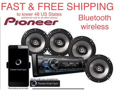 pioneer car stereo with 4 speakers