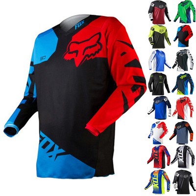 Herren Rennen Langarmtrikot T-Shirt Top für Motocross Motorsport Radfahren