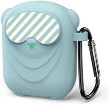 Protective Case Skin Cover with Key Chain Clasp Shock Proof Anti Slip AirPods