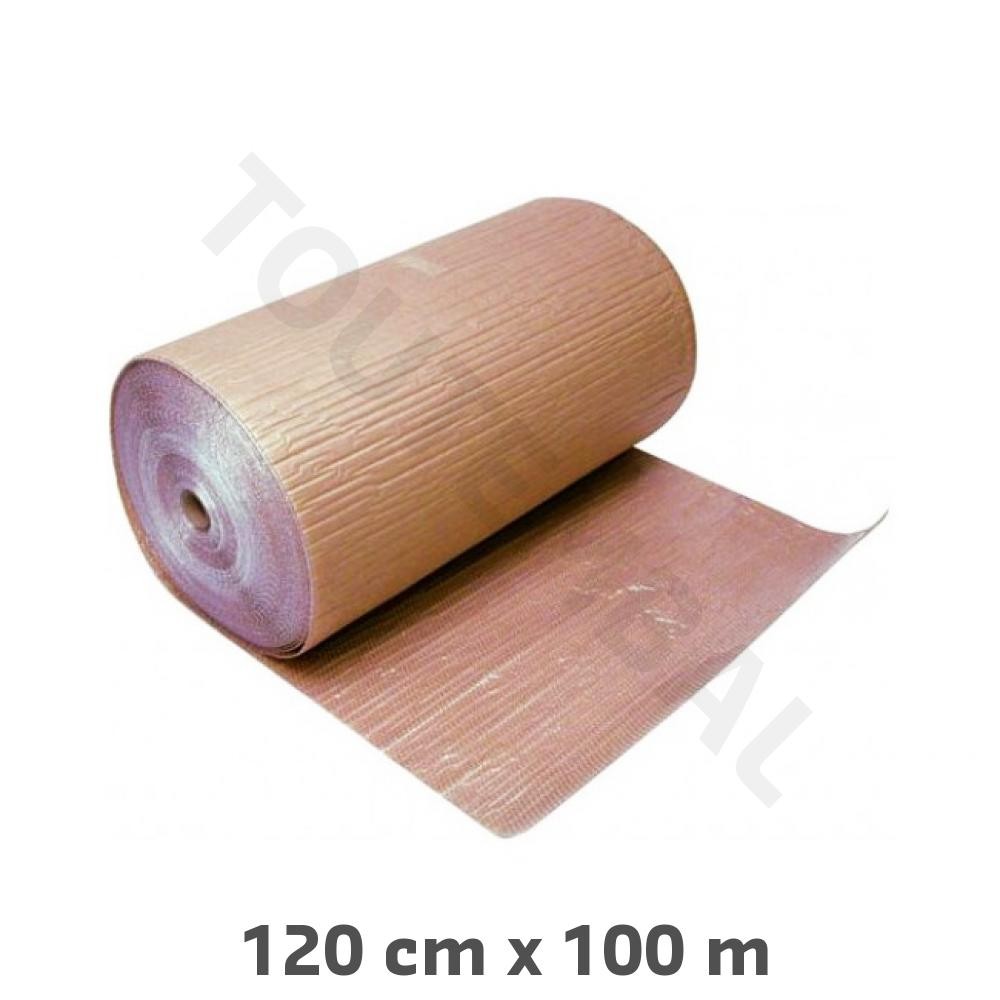 Film bulle kraft brun 1.20 x 100m rouleau demenagement emballage protecteur