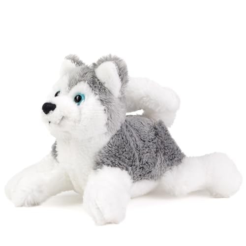Kuscheltier Husky Schlittenhund 10Cm Weiß-Grau Schaffer 3504 Magnet Hund-image