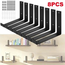 8PCS Scaffold Board Wall Shelf Brackets Heavy Duty Metal Industrial Rustic UK