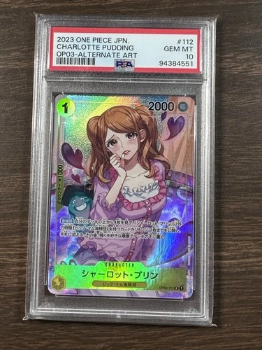 Charlotte Pudding 2023 One Piece JAPANESE OP03 Alternate Art #112 PSA 10