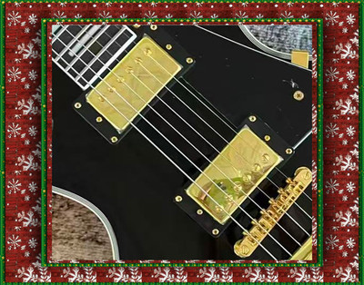 low price 2003 Custom Black Beauty Electric guitar Solid Mahogany Body 6 string