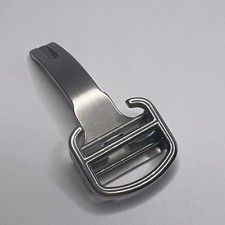 Cartier Polished Steel 18mm Deployant Deployment Clasp For Foldover Strap Band