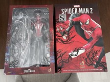 **Sealed In Box** Hot Toys Spider-Man 2 Advanced Suit Black & Red 1/6 Figure New