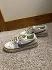 Nike White/Blue Sneaker Tan Midsole Low Top Lace-Up Women’s Athletic Shoe — photo 3