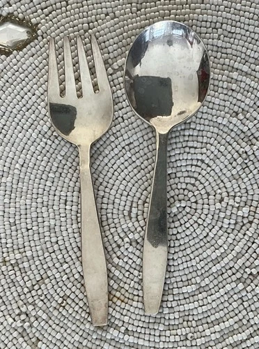 Towle Sterling  Silver 4” Each Baby Spoon and Fork Set No Monogram