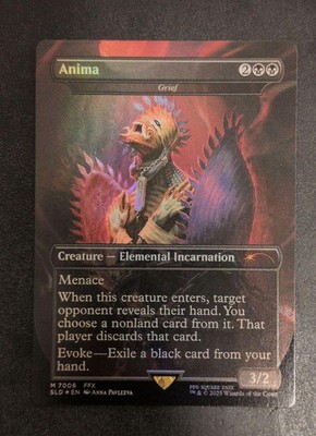 Anima Grief FOIL BORDERLESS MTG Final Fantasy Secret Lair SLD