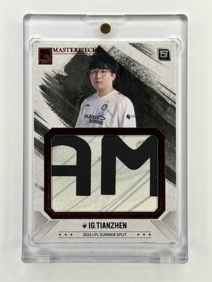 2023-2024 Buffun Masterpiece LPL/LCK Patch IG Tianzhen /10 Red Match Worn LoL