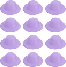 Mini Formal Hats, Miniature Doll Hats Mini Top Hat for Crafts Hair Accessories D