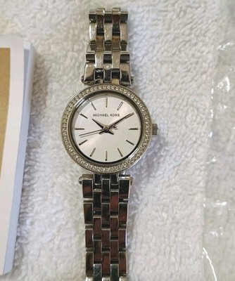 MICHAEL KORS Womens Watch MK-3294 Mini Darci White Dail Full 