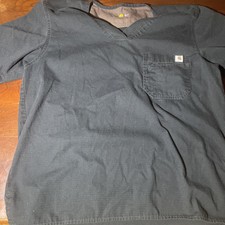 Carhartt Force Black V Neck Women  s Vented Scrub Top Stretch Size Medium