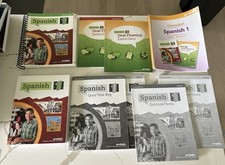 Abeka Spanish 1 Lot Teacher Key Textbook Test...