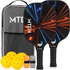 Pickleball Paddles, USAPA Approved Fiberglass Surface Pickleball Set with Pickle