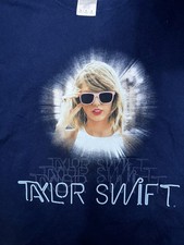 Taylor Swift 1989 Eras World Tour Official Merch T-Shirt Youth Medium Navy Blue