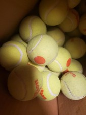 70 mixed Orange Dot Tennis Balls used