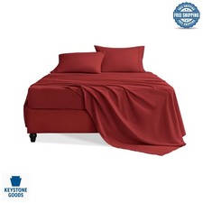 Luxury Microfiber Twin Sheet Set with Deep Pockets, Wrinkle-Free, Breathable ...