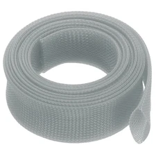 PET Cable Wire Wrap 59.6mm Expandable Sleeving Gray 3 M Length