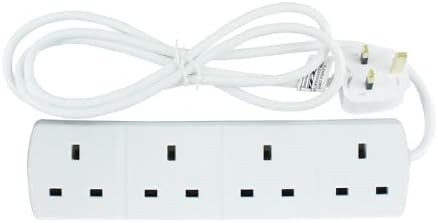 Extension Plug 4 Way Socket Long Extension Lead Mains Powers Gang Way Adapter S