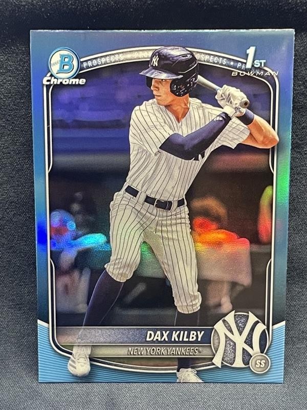 2025 Bowman Draft Dax Kilby 1st Chrome Sky Blue Refractor BDC-146