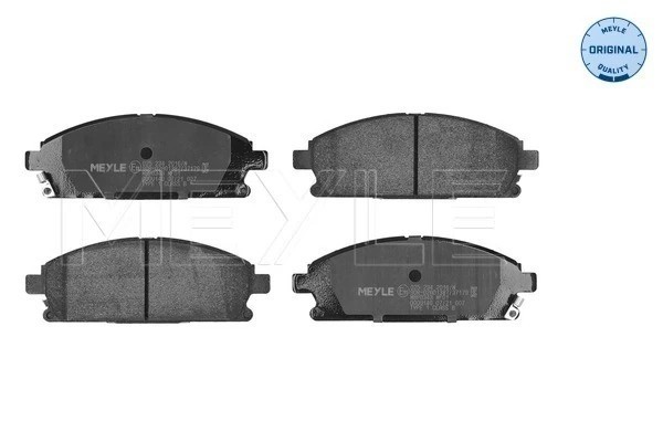 Plaquettes de frein Meyle 025 234 2016/W sans poussière noire pour jantes propres et frein à disque