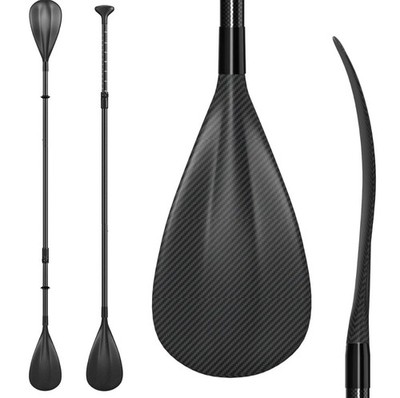 4-Piece Carbon SUP Paddle, Adjustable 67''-83'' Lightweight.