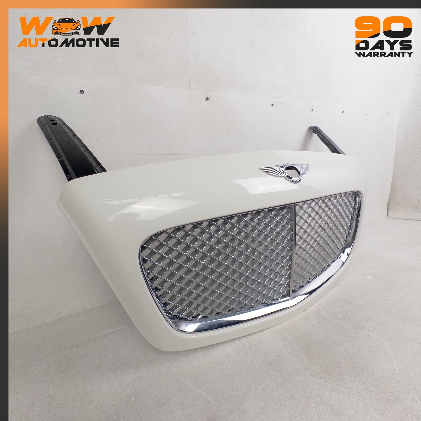 04-13 BENTLEY CONTINENTAL FLYING SPUR GT FRONT HOOD RADIATOR GRILLE BRACKETS OEM