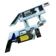 3D Metal ABT Car Front Grille Emblem Badge Car Stickers Decals