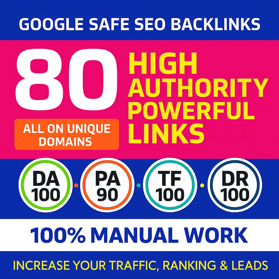 Boost Your Website Rankings with 80+ High Authority SEO Backlinks! - Image 1 of 1