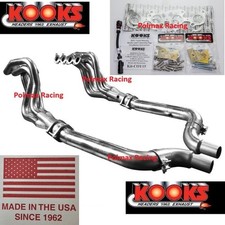 1-78 Kooks Long Tube Headers Mid Pipes 2024-2026 Mustang Gt Dark Horse 5.0