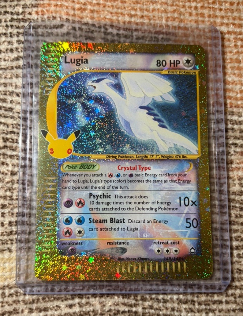 2026 Pokémon 30th Anniversary Classic Collection Crystal Lugia 149/147 JUST PULL