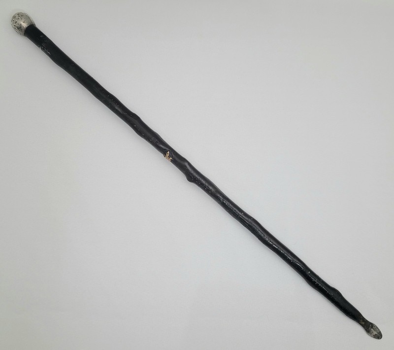 Vintage Swagger Stick/Folk Art~Hammer & Blade~Fraternal Order Eagles~Blackthorn