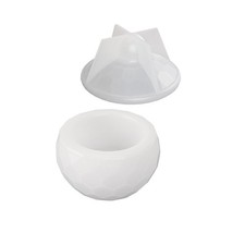 Silicone Mold Trapezoid Jewelry Box Molds with Lid Cup Molds Container