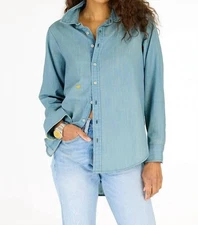 Kerri Rosenthal Mia Denim Shirt Size S