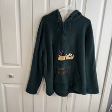 Warner Bros Looney Tunes Tasmanian Devil Leave Me Alone Hoodie 2001 Vintage