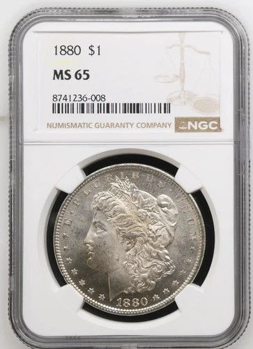 1880 Morgan Silver Dollar NGC MS-65