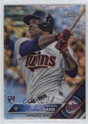 2016 Topps Chrome Blue Wave Refractor 68/75 Miguel Sano #104 Rookie RC 0w4w