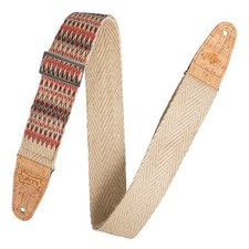 Levy's Leathers 2" Wide Vegan Friendly Hemp Webbing Guitar Strap; Towers Patt...
