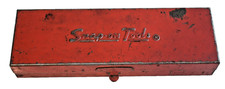 Snap On Tools 7.5 X 2.5 Usa Metal Box Vintage Socket Set