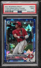 2021 Bowman Chrome Draft Sapphire Christian Encarnacion-Strand PSA 9 MINT 0y1p