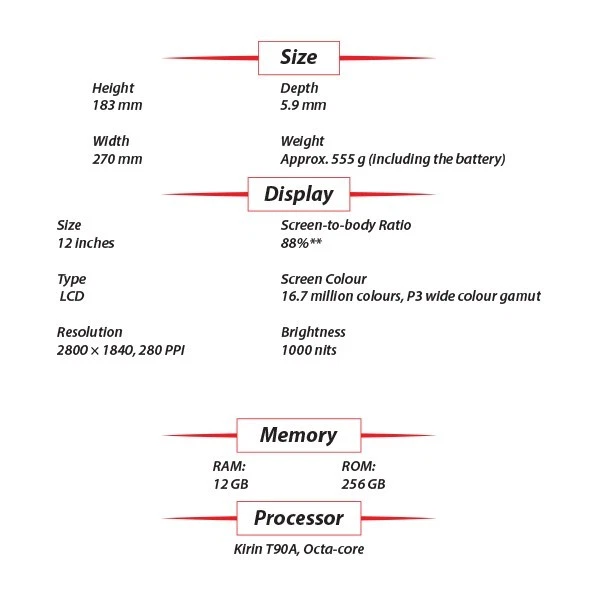 NEW HUAWEI MatePad 12 X 12GB+256GB GREEN Octa Core HarmonyOS PC Tablet (Wi-Fi) - Bild 4 von 4