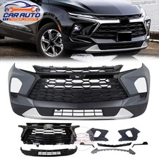 Front Bumper Cover Grille Kit Assembly Complete Fit For 2023-2024 Chevy Blazer