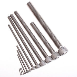 25Pcs 12mm M4 Stainless Steel Hexagon Socket Head Cap Screws Rustless M4*12mm