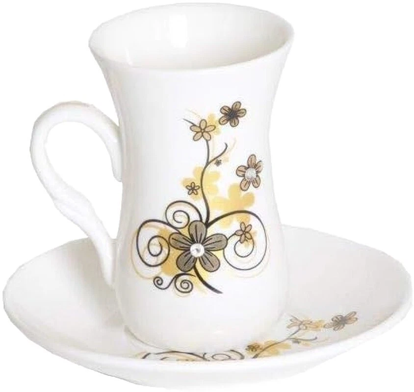 Floral Cups & Saucers