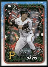 2024 Topps Holiday #H187 Henry Davis Pittsburgh Pirates RC