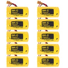 10x BR-C 5000mAh 3.0V PLC Non-Rechargeable Battery for BR26500 A98L-0031-0007