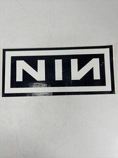 NIN Nine Inch Nails Logo 10 1/2" x 4 1/2" Wide Color Vinyl Decal Sticker